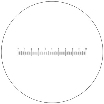 Scale 100 Divisions - Numbered 0 to 10 Scale 100 Divisions - Numbered 0 to 10
