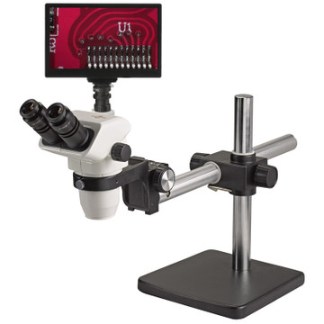 ACCU-SCOPE 3076 Stereo Digital LCD Microscope Package on Boom Stand ACCU-SCOPE 3076 Stereo Digital LCD Microscope Package on Boom Stand