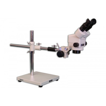 Meiji EMZ-13 Zoom Stereo Microscope on Boom Stand with Tilting Focus Block, 10x - 70x Magnification Meiji EMZ-13 Zoom Stereo Microscope on Boom Stand with Tilting Focus Block, 10x - 70x Magnification