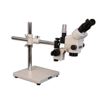 Meiji EMZ-8TR Zoom Stereo Microscope on Boom Stand, 7x - 45x Magnification Meiji EMZ-8TR Zoom Stereo Microscope on Boom Stand, 7x - 45x Magnification