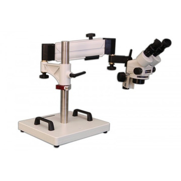 Meiji EMZ-5 Zoom Stereo Microscope on Heavy Duty Articulating Arm Stand, 7x - 45x Magnification Meiji EMZ-5 Zoom Stereo Microscope on Heavy Duty Articulating Arm Stand, 7x - 45x Magnification