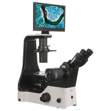 ACCU-SCOPE EXI-410-PH Inverted Phase Contrast Digital LCD Microscope Package ACCU-SCOPE EXI-410-PH Inverted Phase Contrast Digital LCD Microscope Package