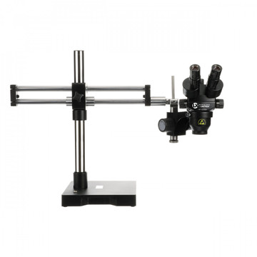 LX Microscopes by UNITRON System 373 TRU Trinocular Stereo-Zoom Microscope on Dual Ball-Bearing Boom, 7x - 45x Magnification, ESD-Safe LX Microscopes by UNITRON System 373 TRU Trinocular Stereo-Zoom Microscope on Dual Ball-Bearing Boom, 7x - 45x Magnification, ESD-Safe
