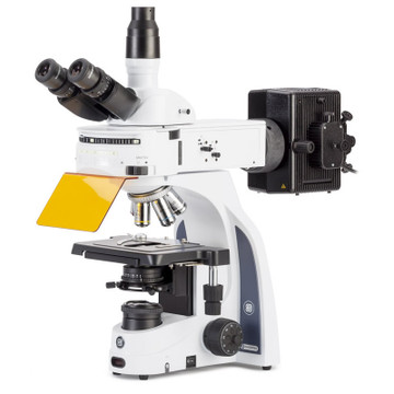 Euromex IS.3153-PLFi/6, iScope HBO Fluorescence Microscope, Plan Fluarex IOS Objectives, Trinocular, 6-Position Slider Euromex IS.3153-PLFi/6, iScope HBO Fluorescence Microscope, Plan Fluarex IOS Objectives, Trinocular, 6-Position Slider