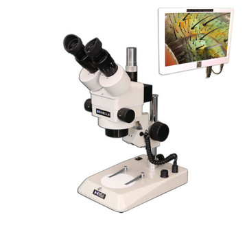 Meiji EMZ-8TR Zoom Stereo Digital LCD Microscope Package on PLS Stand, 7x - 45x Magnification, LED Illumination Meiji EMZ-8TR Zoom Stereo Digital LCD Microscope Package on PLS Stand, 7x - 45x Magnification, LED Illumination