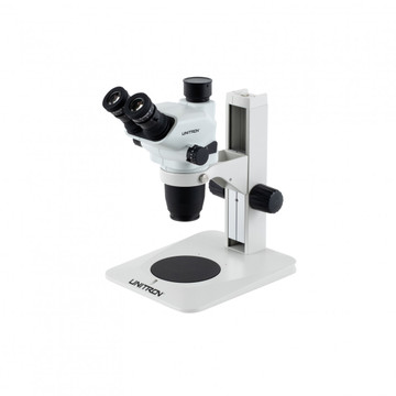 UNITRON 13530 Z645 Trinocular Stereo Zoom Microscope on Plain Focusing Stand, 6.7x - 45x Magnification UNITRON 13530 Z645 Trinocular Stereo Zoom Microscope on Plain Focusing Stand, 6.7x - 45x Magnification