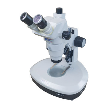 Jenco GL Stereo Zoom Microscope on Halogen Stand, 6.5x-90x Magnification, Refurbished