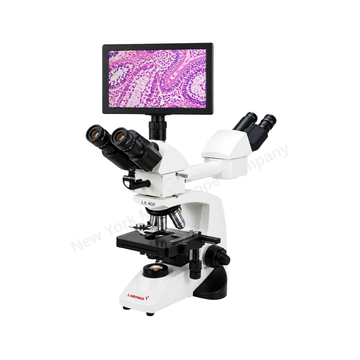 Labomed Lx400 LED Dual View HD Digital LCD Teaching Microscope Package