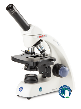 Euromex EMB MicroBlue Monocular Microscope with Mechanical Stage