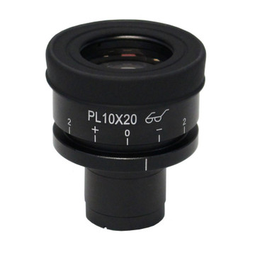ACCU-SCOPE 00-3114-20 HWF Plan 10x/20 Focusing Eyepiece with Pointer, Single ACCU-SCOPE 00-3114-20 HWF Plan 10x/20 Focusing Eyepiece with Pointer, Single