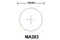 MA283 Eyepiece Micrometer, 10mm square divided into 100 units