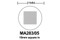 MA283/05 10mm square divided into 100 parts