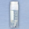 CryoCLEAR vials, 1.0mL, STERILE, External Threads, Attached Screwcap with Co-Molded Thermoplastic Elastomer (TPE) Sealing Layer, Conical Bottom, Self-Standing, Printed Graduations, Writing Space and Barcode, 50/Bag, 10 Bags/Case