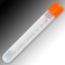 Sample Tube, 4mL, External Threads, PP, White Graduations & Marking Area, Round Bottom