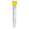 Centrifuge Tube, 10mL, with Attached Yellow PP Screw Cap, PP, Printed Graduations, STERILE, 100/Bag, 10 Bags/Unit