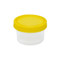 Container: Histology, 250mL (8oz), PP, Graduated, with Separate Yellow Screwcap