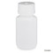 Bottle, Wide Mouth, HDPE Bottle, Attached PP Screw Cap, 60mL, 12/Pack
