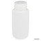 Bottle, Wide Mouth, HDPE Bottle, Attached PP Screw Cap, 250mL, 12/Pack