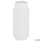 Bottle, Wide Mouth, HDPE Bottle, Attached PP Screw Cap, 500mL, 12/Pack