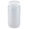 Bottle, Wide Mouth, LDPE Bottle, Attached PP Screw Cap, 2 Litres (0.5 Gallons)