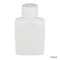 Bottle, Rectangular, HDPE Bottle, 28mm PP Screw Cap, 125mL (4oz), 12/Pack
