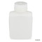 Bottle, Rectangular, HDPE Bottle, 38mm PP Screw Cap, 250mL (8oz), 12/Pack