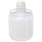 Carboy, Round with Handles, LDPE, White PP Screwcap, 50 Liter, Molded Graduations
