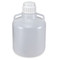 Carboy, Round with Handles, HDPE, White PP Screwcap, 50 Liter, Molded Graduations