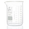 Beaker, Globe Glass, 4000mL, Low Form Griffin Style, Heavy Duty, Dual Graduations, ASTM E960, 1/Box