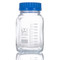 Bottle, Square Media, Wide Mouth, Globe Glass, 2000mL, GL80 Screw Cap, 10/Box