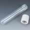 Test Tube with Attached White Screw Cap, 12 x 75mm (5mL), PP, 250/Bag, 4 Bags/Unit