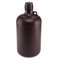 Bottle, Narrow Mouth, Amber PP Bottle, Attached PP Screw Cap, 8 Litres (2 Gallons)