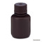 Bottle, Narrow Mouth, HDPE Bottle, Attached PP Screw Cap, Amber, 30mL, 12/Pack