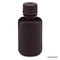 Bottle, Narrow Mouth, HDPE Bottle, Attached PP Screw Cap, Amber, 60mL, 12/Pack