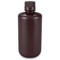 Bottle, Narrow Mouth, Boston Round, Amber HDPE with Amber PP Closure, 60mL, Bulk Packed with Bottles and Caps Bagged Separately, 1000/Case
