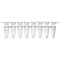 0.2mL 12-Strip Flat Caps, No Tubes, Optically-Clear for qPCR
