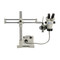 LX Microscopes by UNITRON System 273 Binocular Stereo Zoom Microscope on Dual Ball-Bearing Boom Stand with 150W Fiber Optic Illuminator