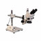 Meiji SMD-5TR Trinocular Stereo Zoom Microscope with LED Ring Light on Boom Stand for Surface Mount Device Inspection, 7x - 90x Magnification Meiji SMD-5TR Trinocular Stereo Zoom Microscope with LED Ring Light on Boom Stand for Surface Mount Device Inspection, 7x - 90x Magnification