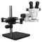Scienscope ELZ-PK5D-E1, ELZ Stereo Zoom Binocular Microscopes on Dual Arm Boom Stand with LED Ring Light, 7x to 30x Magnification Scienscope ELZ-PK5D-E1, ELZ Stereo Zoom Binocular Microscopes on Dual Arm Boom Stand with LED Ring Light, 7x to 30x Magnification