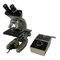 Vicker Instruments Binocular Microscope - Three Objectives, Illumination, Carry Case - Reconditioned Vicker Instruments Binocular Microscope - Three Objectives, Illumination, Carry Case - Reconditioned