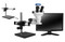 Scienscope NZ Stereo Zoom Microscope, Single Arm Boom Stand, 1080p HDMI/USB Camera, Compact LED Ring Light, 23" HD LCD Monitor
