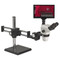 ACCU-SCOPE 3076 Stereo Digital LCD Microscope Package on Boom Stand