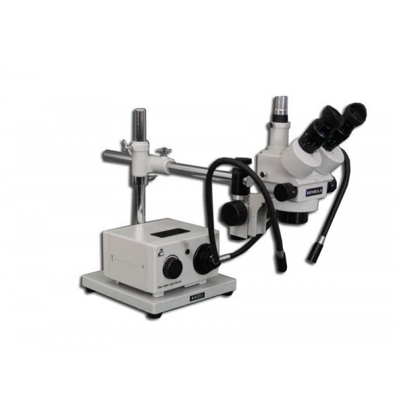 Meiji MDM5TR Trinocular Stereo Zoom Microscope with Fiber Optic Dual