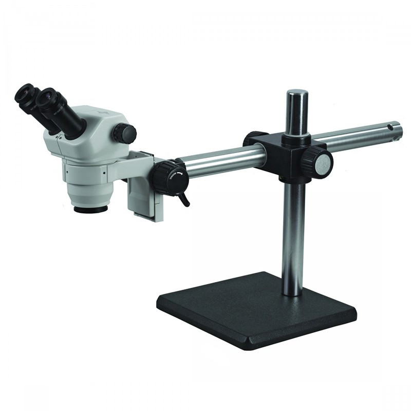 ACCU-SCOPE 3078-BS Binocular Zoom Stereo Microscope on Boom Stand, 8x - 35x Magnification