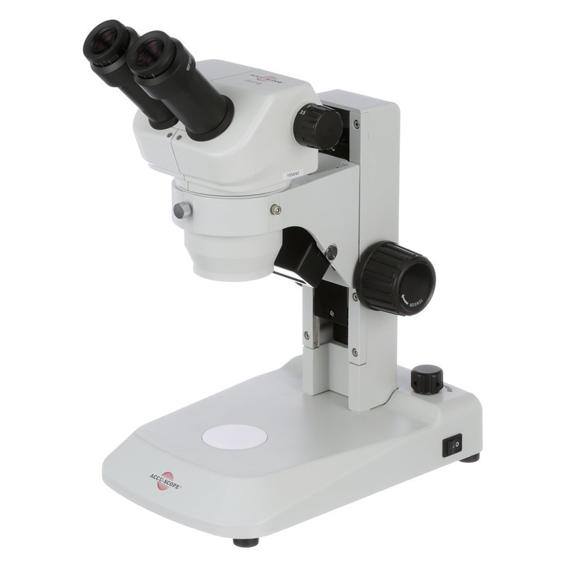 ACCU-SCOPE 3078-LED Binocular Zoom Stereo Microscope on LED Stand, 8x - 35x Magnification