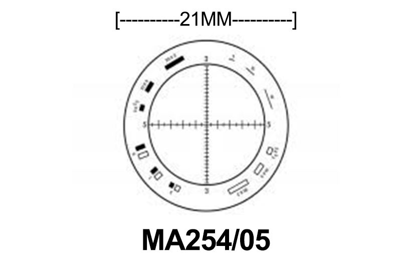 MA254/05 Walton & Beckett reticle 21 mm diameter