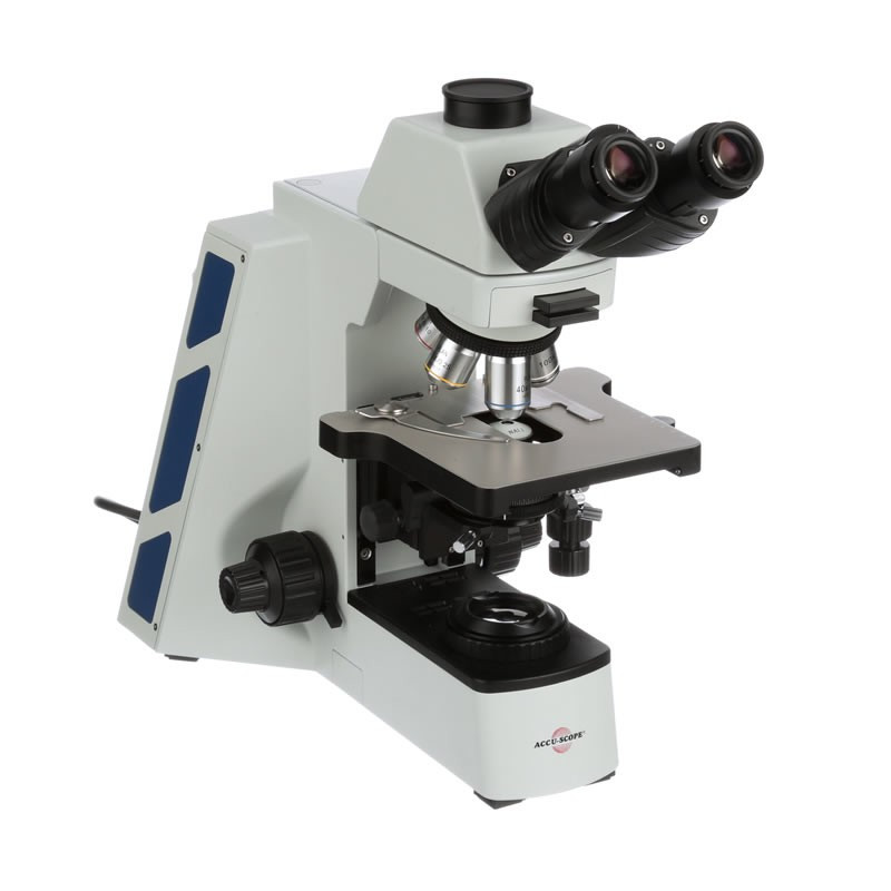 ACCU-SCOPE EXC-400 Trinocular Hematology Microscope with Plan Objectives