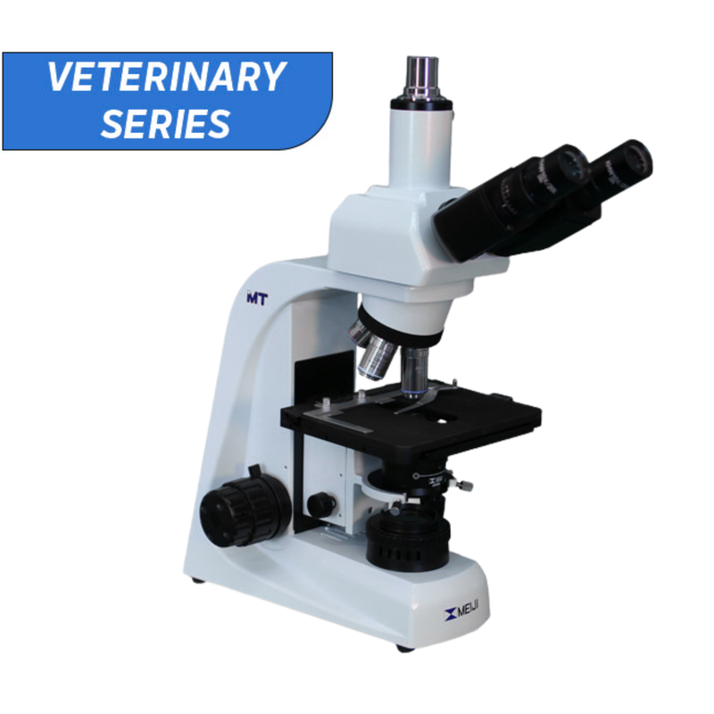 MT4300LV - 40X-1000X Trinocular Brightfield Veterinary Compound Microscope with Infinity Corrected U. Plan 4X, 10X, 20X, 40X, 100X LED