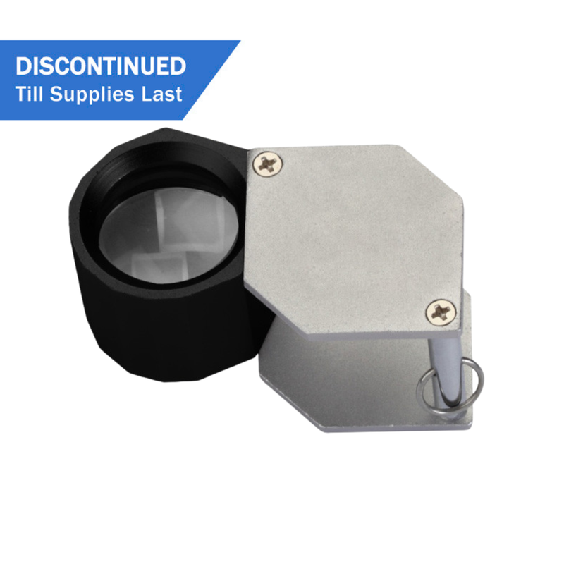 MG600/15 Diamond loupe 10X triplet, 21mm diameter hexagonal, black anodized