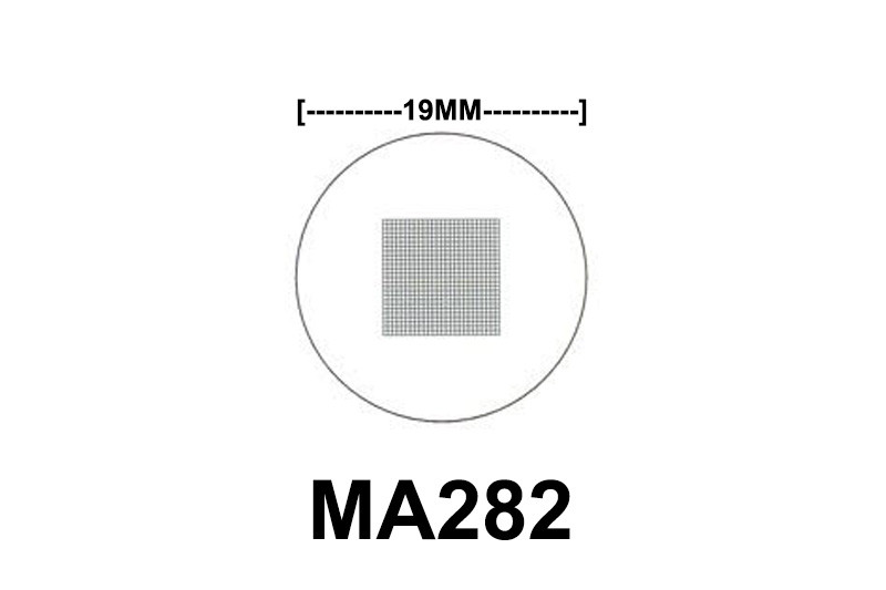 MA282 Eyepiece Micrometer, 10mm square divided into 400 units